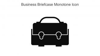 Business Briefcase Monotone Icon In Powerpoint Pptx Png And Editable Eps Format