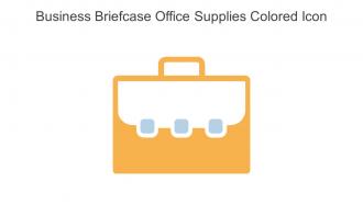 Business Briefcase Office Supplies Colored Icon In Powerpoint Pptx Png And Editable Eps Format