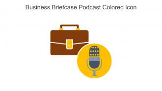Business Briefcase Podcast Colored Icon In Powerpoint Pptx Png And Editable Eps Format