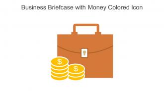 Business Briefcase With Money Colored Icon In Powerpoint Pptx Png And Editable Eps Format