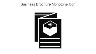 Business Brochure Monotone Icon In Powerpoint Pptx Png And Editable Eps Format