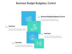 Business budget budgetary control ppt powerpoint presentation model graphics download cpb