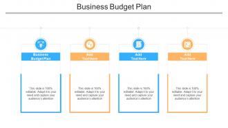 Business Budget Plan Ppt Powerpoint Presentation Model Files Cpb