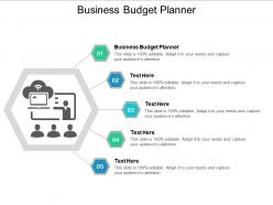 Business budget planner ppt powerpoint presentation gallery summary cpb