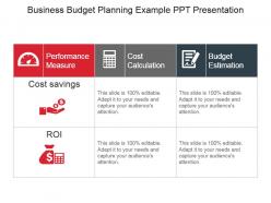 Business Budget Planning Example Ppt Presentation