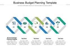 Business budget planning template ppt powerpoint presentation portfolio ideas cpb