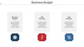 Business Budget Ppt Powerpoint Presentation Infographics Background Cpb