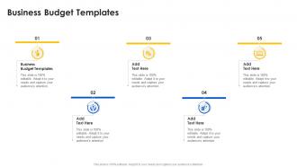 Business Budget Templates In Powerpoint And Google Slides Cpb