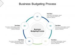 Business budgeting process ppt powerpoint presentation file background image cpb