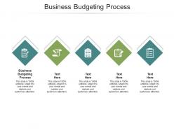 Business budgeting process ppt powerpoint presentation visual aids summary cpb