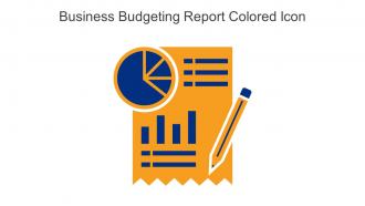 Business Budgeting Report Colored Icon In Powerpoint Pptx Png And Editable Eps Format