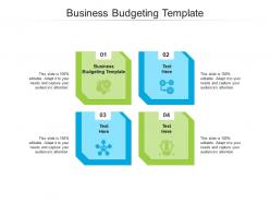 Business budgeting template ppt powerpoint presentation diagram graph charts cpb