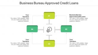 Business bureau approved credit loans ppt powerpoint presentation slides cpb