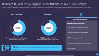 Business buyers have higher sales enablement initiatives for b2b marketers
