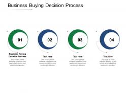 Business buying decision process ppt powerpoint presentation pictures samples cpb