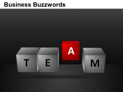 Business buzzwords powerpoint presentation slides db