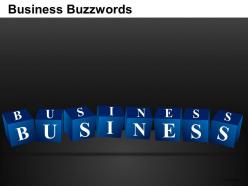 Business buzzwords powerpoint presentation slides db