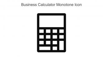 Business Calculator Monotone Icon In Powerpoint Pptx Png And Editable Eps Format