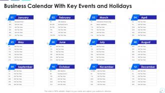 Business calendar powerpoint ppt template bundles