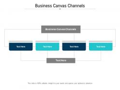 Business canvas channels ppt powerpoint presentation ideas gridlines cpb