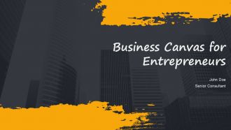 Business Canvas For Entrepreneurs PPT Graphics AT
