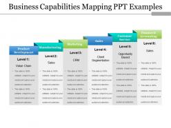 Business capabilities mapping ppt examples