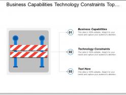 Business capabilities technology constraints top down approach financial management