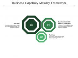 Business capability maturity framework ppt powerpoint presentation outline graphics tutorials cpb