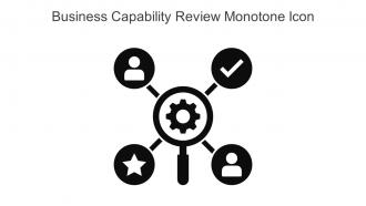 Business Capability Review Monotone Icon In Powerpoint Pptx Png And Editable Eps Format