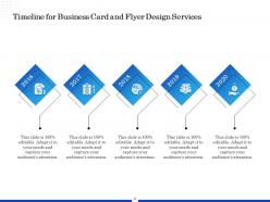 Business card and flyer design proposal powerpoint presentation slides