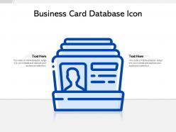 Business card database icon