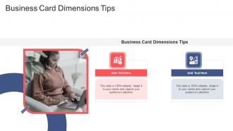 Business Card Dimensions Tips In Powerpoint And Google Slides Cpb