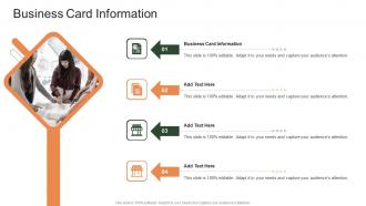 Business Card Information In Powerpoint And Google Slides Cpb