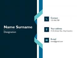 Business card powerpoint template