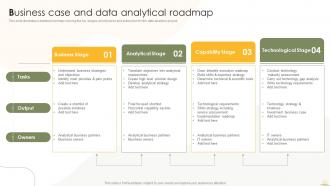 Business Case And Data Analytical Roadmap Business Analytics Transformation Toolkit