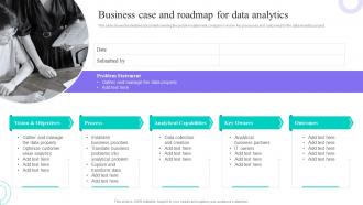Business Case And Roadmap For Data Analytics Data Anaysis And Processing Toolkit