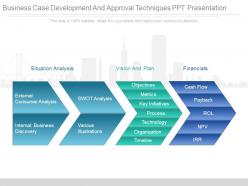 Business case development and approval techniques ppt presentation