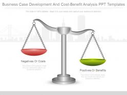 Business case development and cost benefit analysis ppt templates