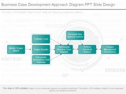 Business case development approach diagram ppt slide design