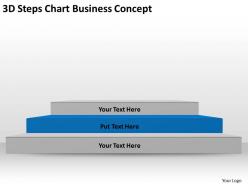 Business case diagram 3d steps chart concept powerpoint slides