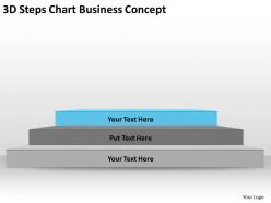 Business case diagram 3d steps chart concept powerpoint slides