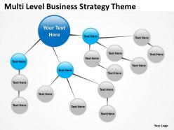 Business case diagram multi level strategy theme powerpoint slides 0523
