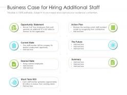 Business case for hiring additional staff