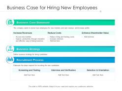 Business case for hiring new employees