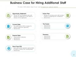 Business Case For Hiring Opportunity Statement Process Investment Requirements