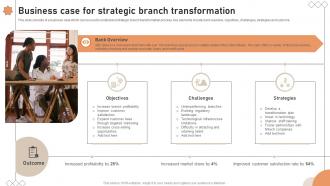Business Case For Strategic Branch Transformation