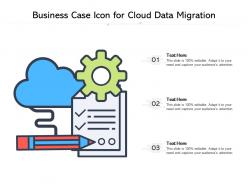 Business case icon for cloud data migration