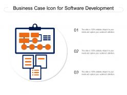 Business case icon for software development