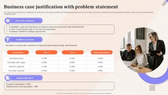 Business Case Justification With Problem Statement