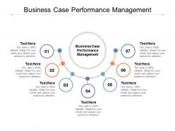 Business case performance management ppt powerpoint presentation styles tips cpb